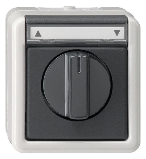 GIRA 015430 Jalousie 1-polig BSF WG AP IP44 Grau