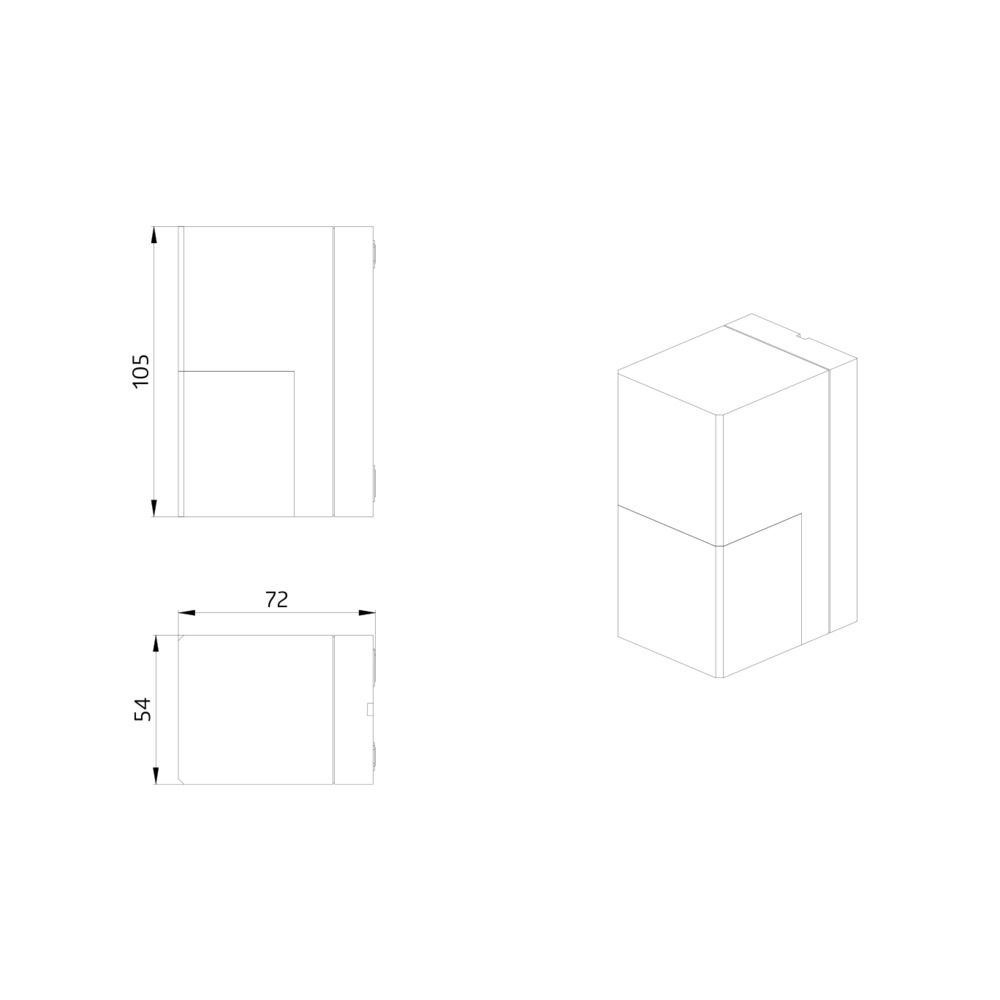 BEG 93134 Aleum Glow AD anthrazit Bewegungsmelder 180° Wand/A.IP54 12m 1K