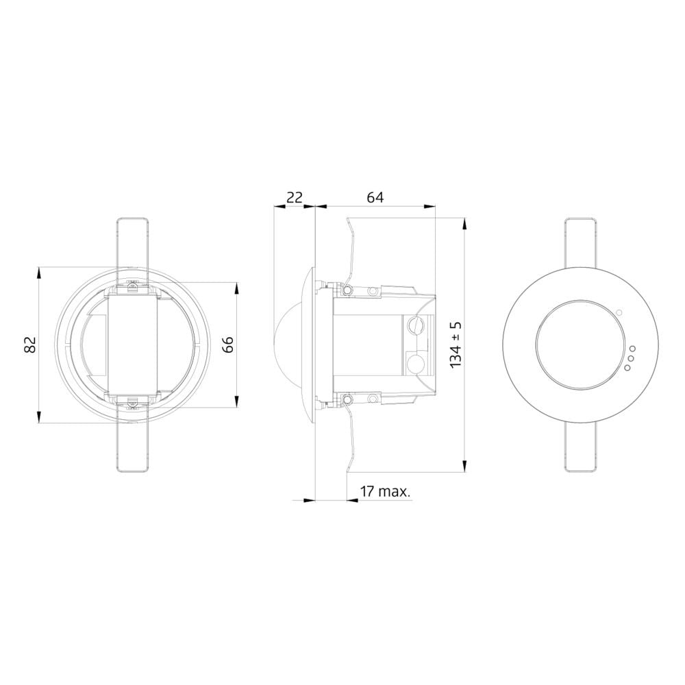 BEG 93452 PD2N-M-DACO DALI-2 weiß Präsenzmelder 10m DALI