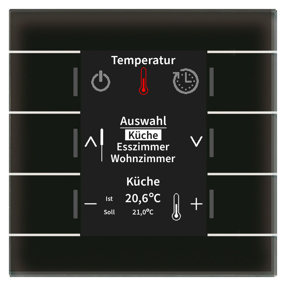 MDT BE-GBZS.01S Glas Bedienzentrale Smart m.Farbdisplay Schwarz