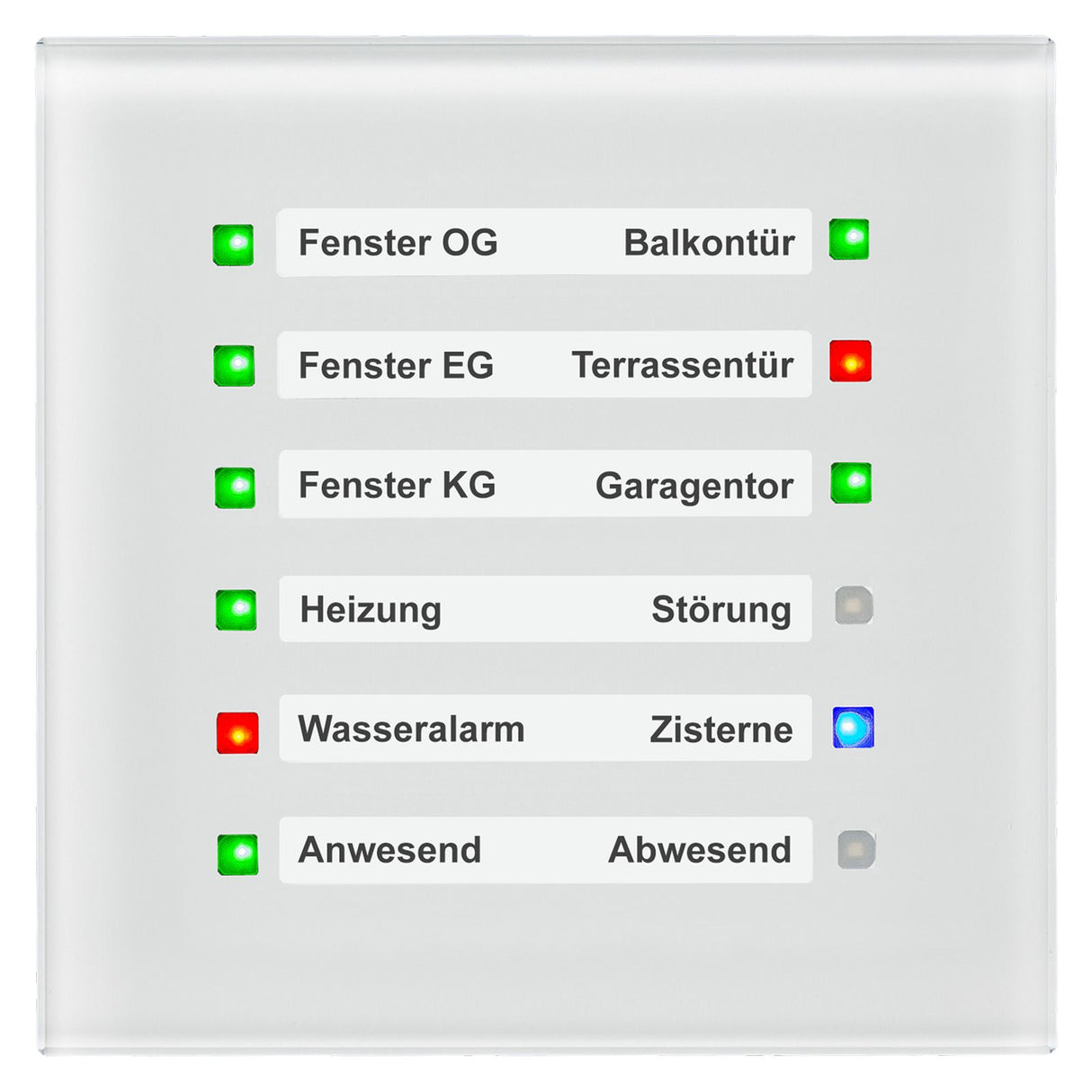 MDT SCN-GLED1W.01 Glas LED Anzeige Weiß