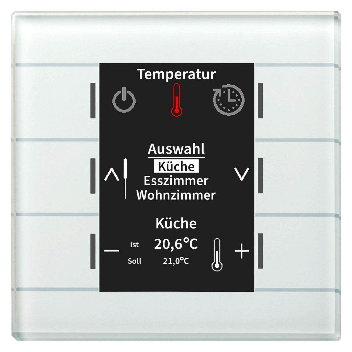 MDT BE-GBZW.01 Glas Bedienzentrale Smart m.Farbdisplay Weiß