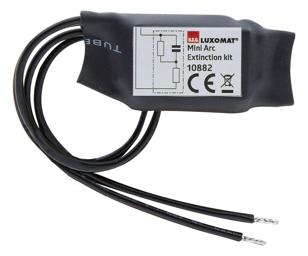 BEG 10882 Mini-RC-Löschglied im Schrumpfschlauch schwarz