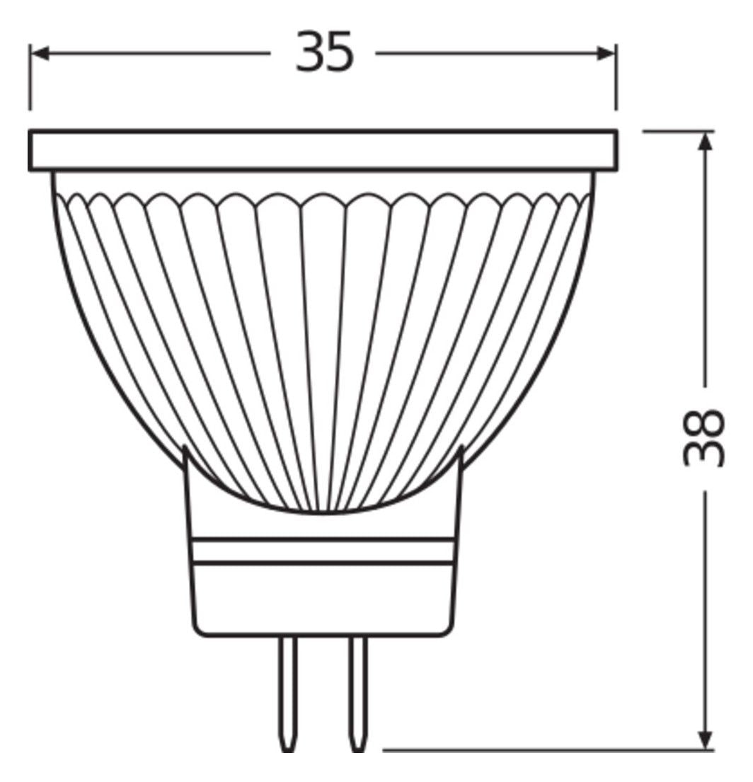 Ledvance LED MR11 20 36° DIM P 2.8W 927 GU4 184lm 2700K dimmbar NV LED-Reflektor