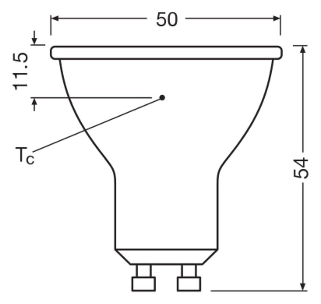 Ledvance LED PAR16 80 36° P 6.9W 840 GU10 575lm 4000K LED-Reflektor