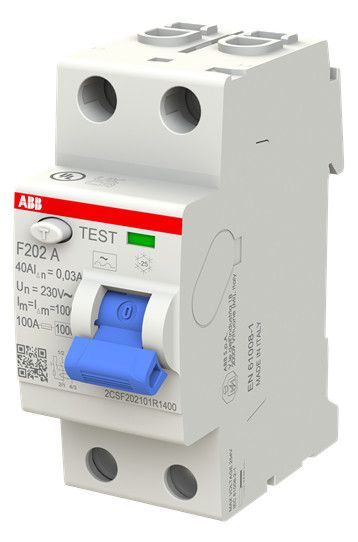 ABB F202 A-40/0,03 FI-Schutzschalter 2P,Typ A, 40A, 30mA
