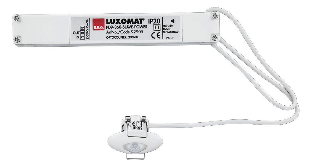 BEG 92905 PD9-S-DE weiß LUXOMAT Slave-Gerät