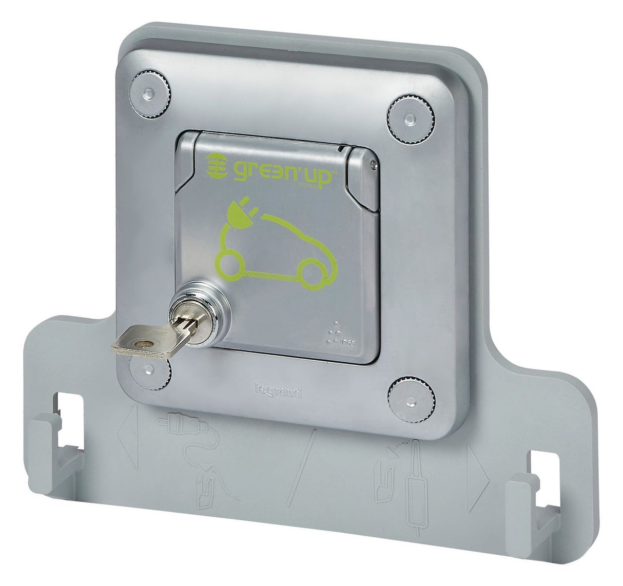 Legrand 077857 Green Up Steckdose Unterputz abschließbar Soliroc IP55 IK10