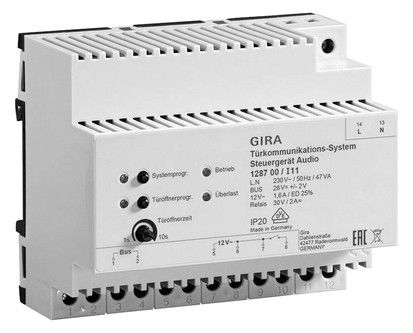 GIRA 128700 Steuergerät Audio REG Türkommunikation