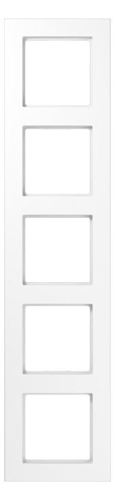 Jung A5585BFWW Rahmen 5f.bruchsicher f.waager.u.senkr.komb.