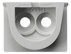 GIRA 001230 Adapter Leitungseinführung 2fach WG AP IP44 Grau