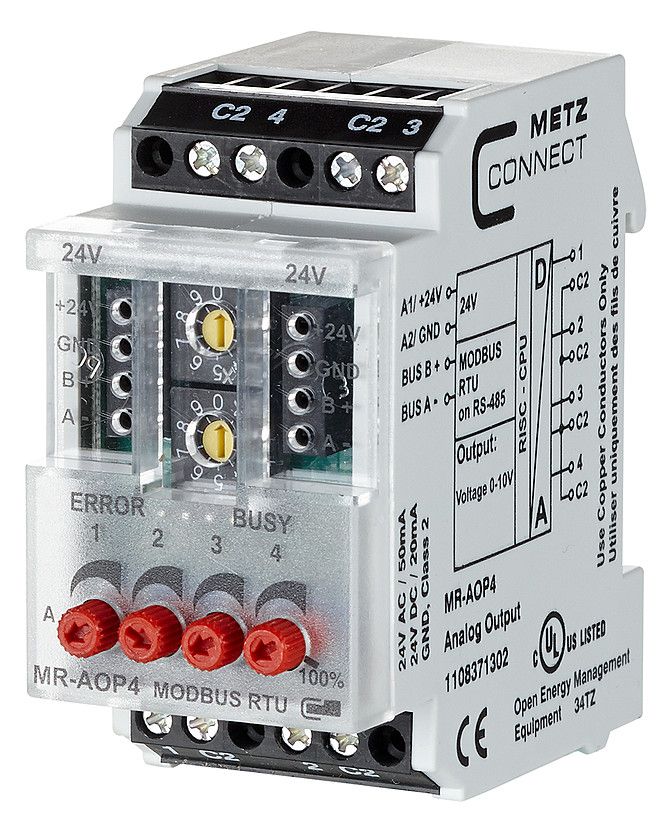 Metz 1108371302 MR-AOP4 Modbus RTU m.4analog Ausgängen