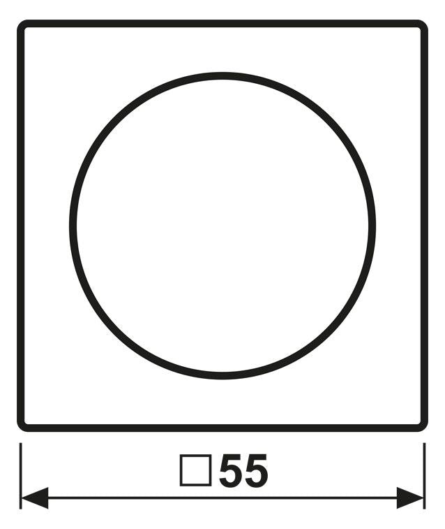 Jung A1740 Abdeckung m.Drehknopf