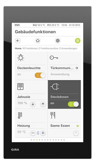 GIRA 206705 G1 230V G1 Glas Schwarz