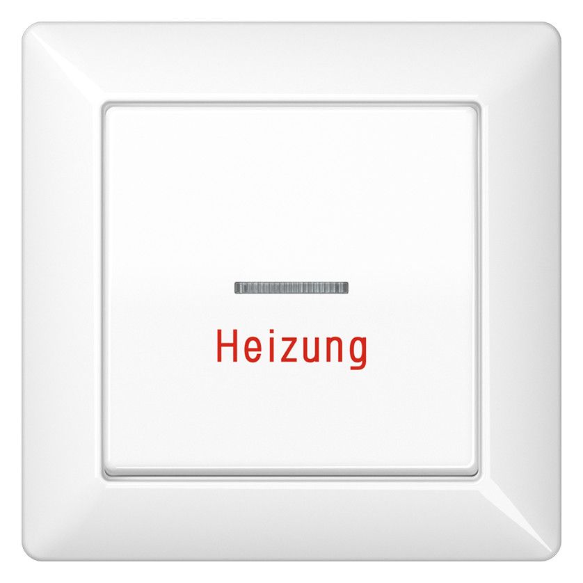 Jung AS590HWW Abdeckung volle Platte Heizung Notschalter m.Lichtl. AS alpinw.