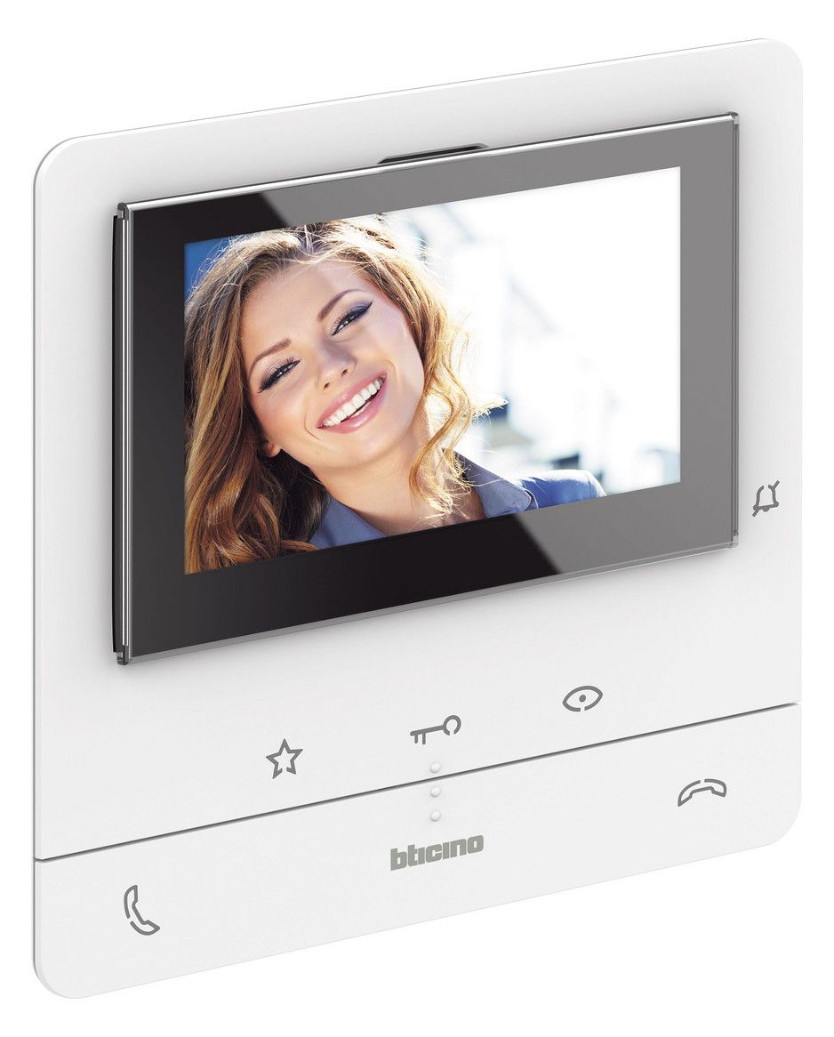 BTicino 344912 CLASSE100 V16B Hörerlose AP-Video Hausstation m.Farb-LCD 5z