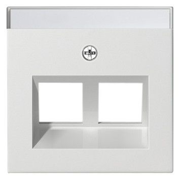 GIRA 264003 Abdeckung 30°+BSF Tragring MJ 2fach System 55 Reinweiß glänzend