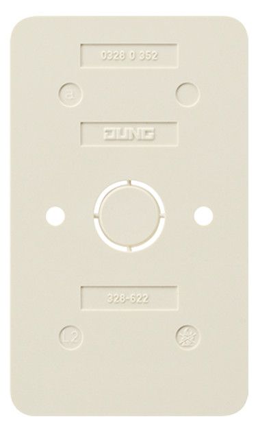 Jung 328-622 Bodenplatte flammwidrig f.2fach-Steckdose 6020A/6020KIA AP600