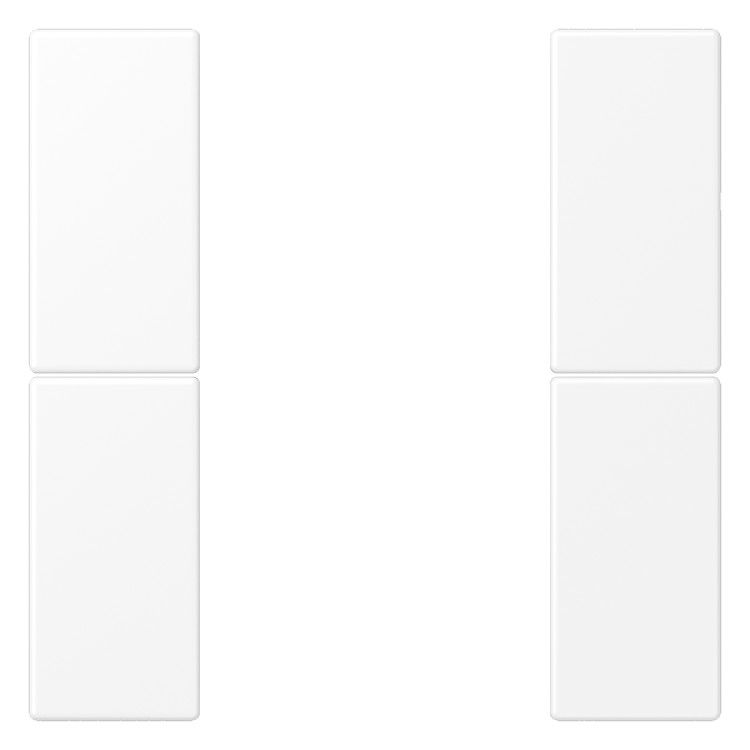 Jung LS502TSAWWM Tastensatz komplett 2f Weiß (WWM indicates Weiß/White)