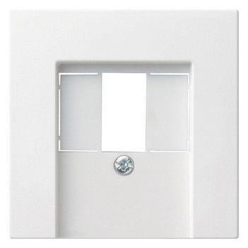 GIRA 027603 Abdeckung TAE USB System 55 Reinweiß glänzend