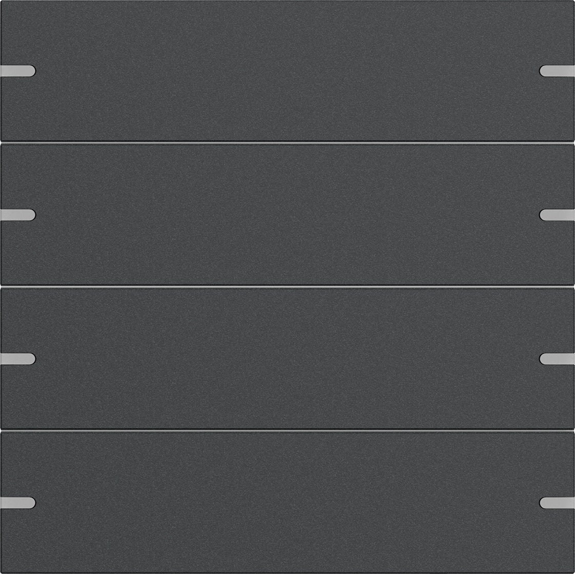 GIRA Wippenset 4fach für Tastsensor 4 Aluminium Anthrazit (lackiert)