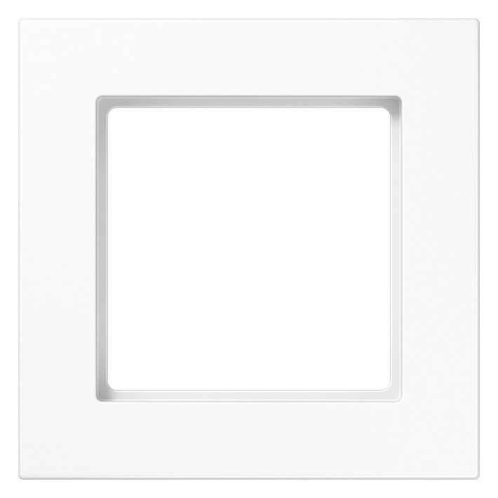 Jung A5581BFWW Rahmen 1f.bruchsicher f.waager.u.senkr.komb.