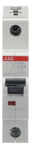 ABB S201-K16 Sicherungsautomat K-Char., 6 kA, 16A, 1P