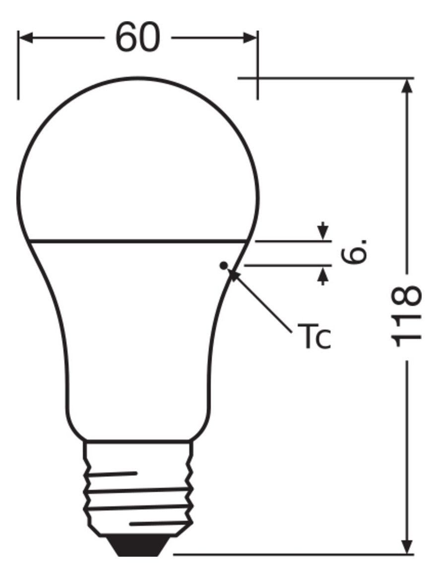 Ledvance CLASSIC A P 13W 827 FR E27 1521lm 2700K LED-Glühlampe