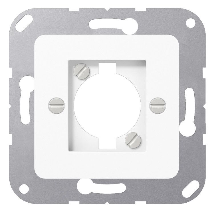 Jung 168-1WW Abdeckung f.Lautsprecher- Chassis-XLR CD alpinweiß