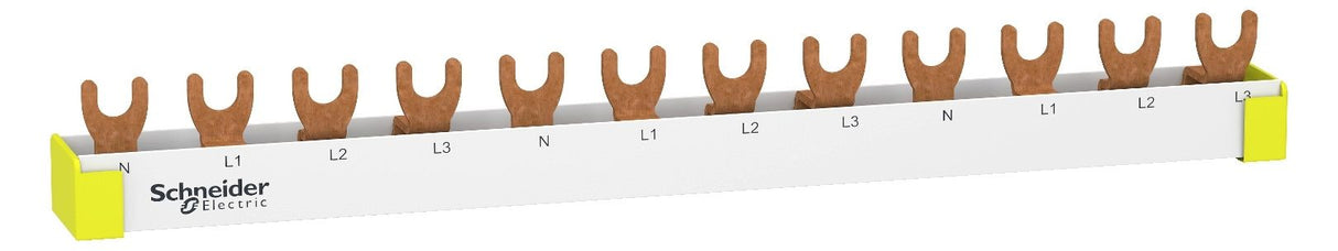 Schneider R9XFH412 Phasenschiene Gabel 4polig (N,L1,L2,L3) 12TE 63A