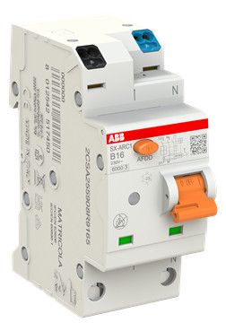 ABB SX-ARC1-B16 AFDD+LS 6kA 1P+N 2TE 2CSA255908R9165