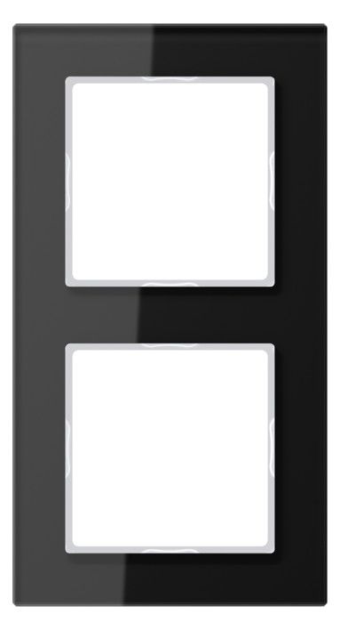 Jung AC582GLSW Glasrahmen 2fach Serie A creation schwarz