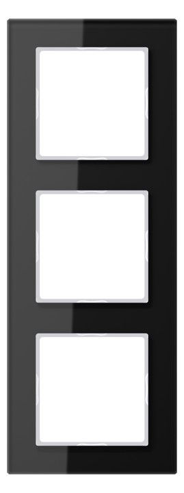 Jung AC583GLSW Glasrahmen 3fach Serie A creation schwarz