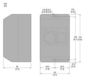 Schneider GV2MCK04 Aufbaugehäuse IP55 NOT-AUS Schlagtaster f.GV2M