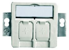 TEGA 100021416 Modulaufnahme 50x50 2fach alpinweiß