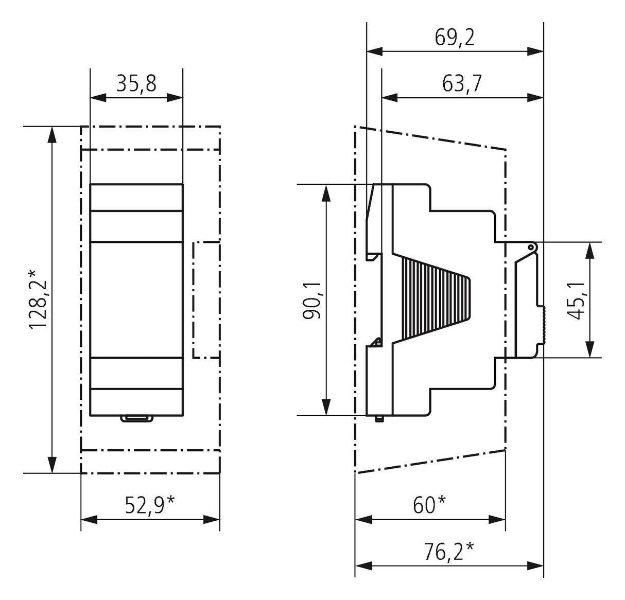 Theben TR 610 top3 Zeitschaltuhr Dig DIN 2TE 1K Wochenprgm. App 6100130
