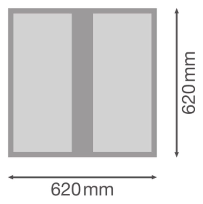 Ledvance PL PROT 625 P 36W 840 PS Quadratische Einlege-Leuchten m.IP54