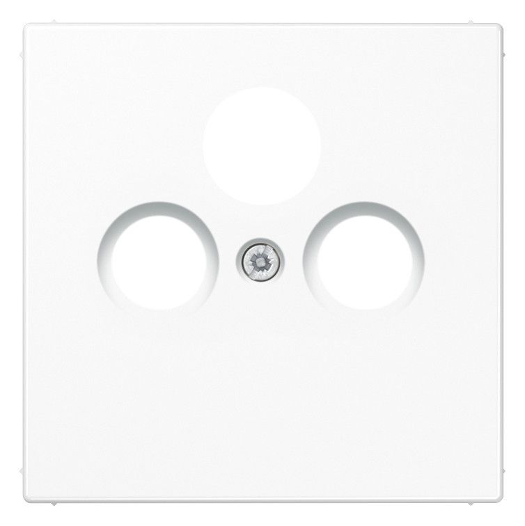 Jung LS990SATWW Abdeckung 3Loch f.SAT-TV alpinweiß