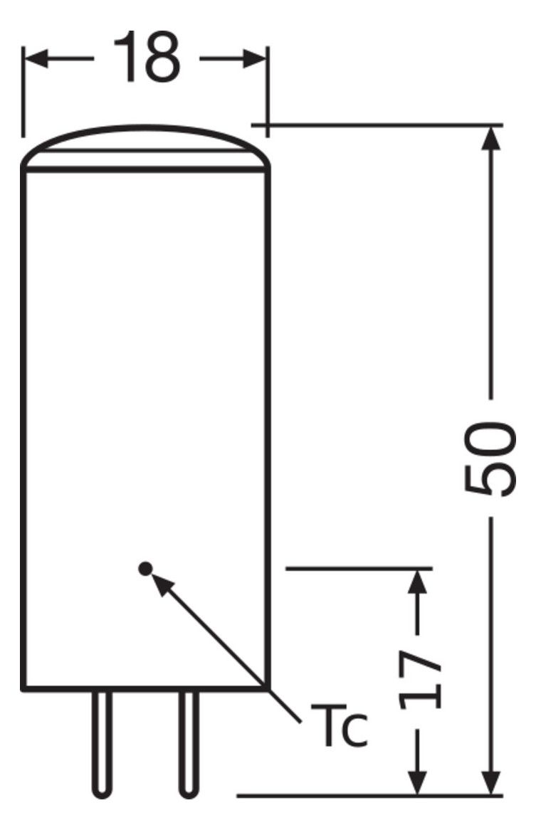 Osram LED PIN 12V DIM 40 320° 4.5W 2700K GY6.35 LED-Lampe