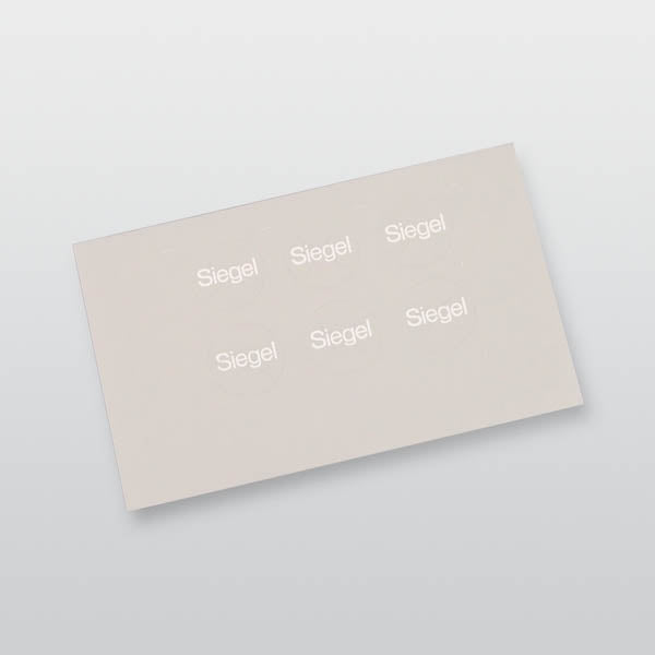 Klebeplombe 11 mm weiß