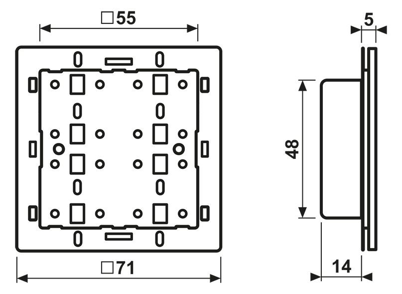 Jung 4248TSM Tastsensormodul 4fach 24VAC/DC 4-Kanal 8Schaltpunkte