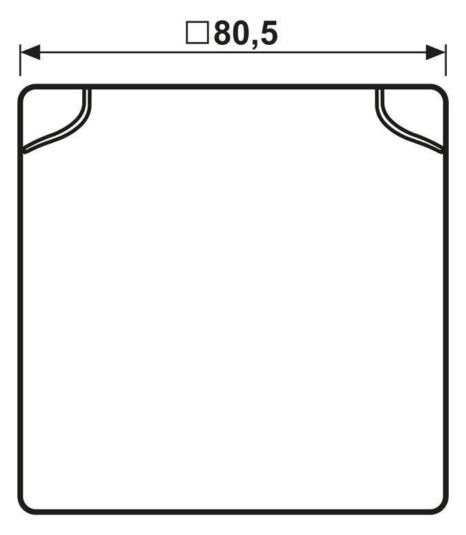 Jung AS581BFKLWW Klappdeckel v.Platte bruchsicher Serie AS alpinweiß