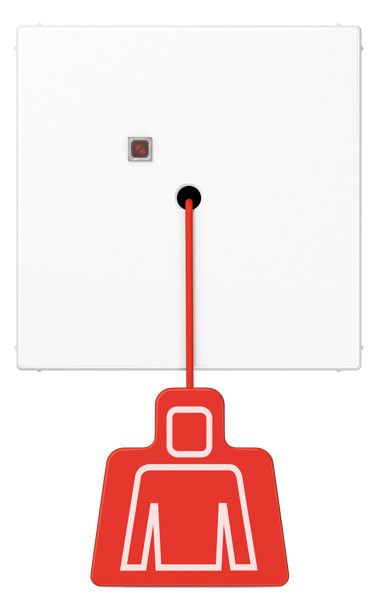 Jung NRSLS0834ZTWW Zugtaster o.Krallen o.Rahmen alpinweiß