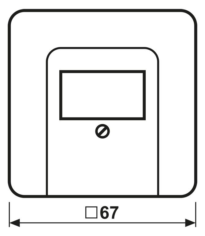 Jung CD569TWW Abdeckung f.TAE alpinweiß