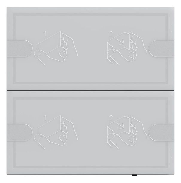 GIRA 5002028 Tastsensor4 Komfort 2fach OneKNX TS4 Anthrazit