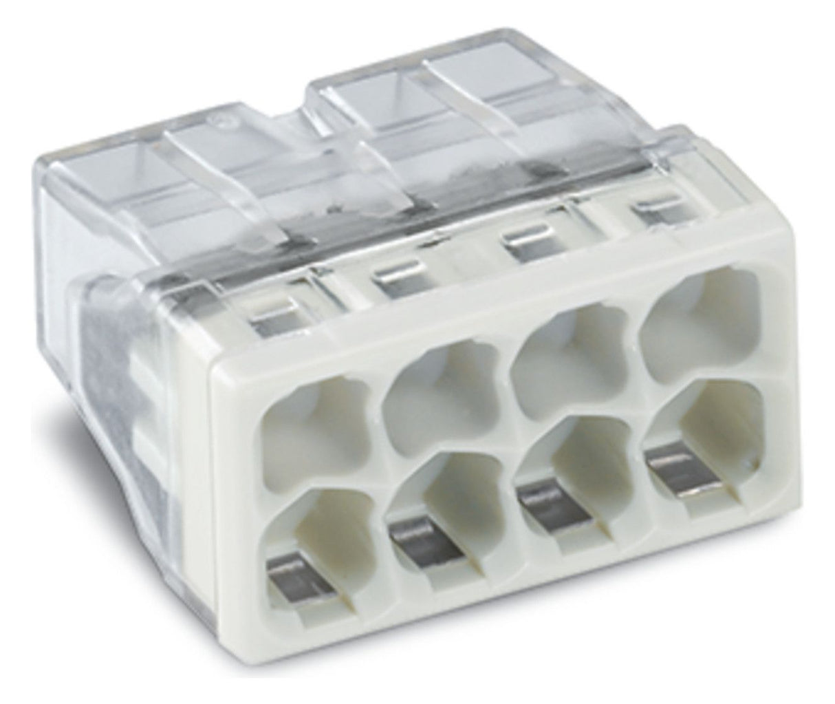 WAGO 2273-208 COMPACT-Verbindungsdosen- transparent, lichtgrau