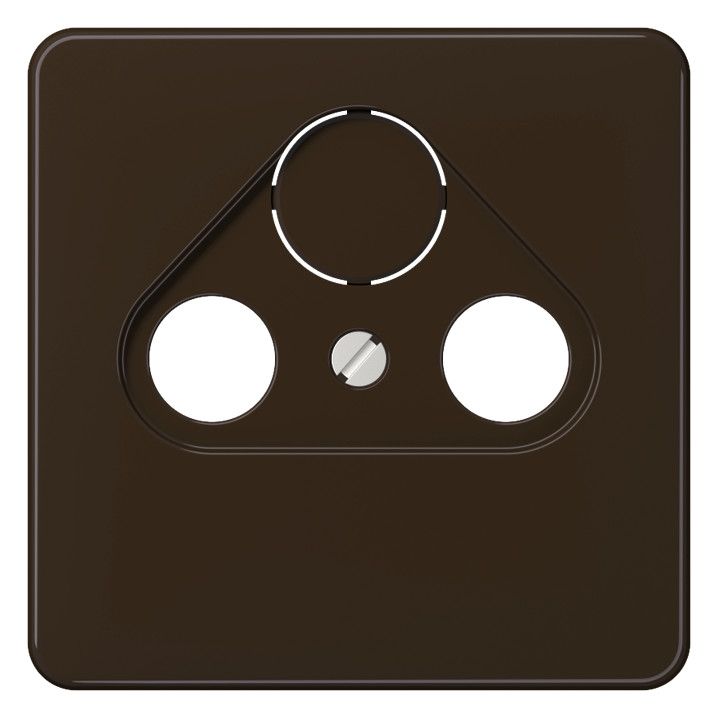 Jung CD561SATBR Abdeckung 3Loch f.SAT-TV braun