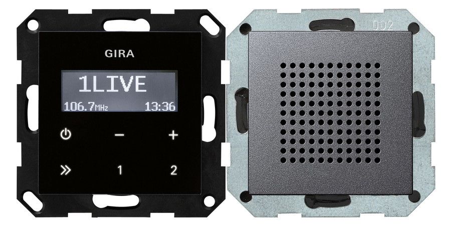 GIRA 228028 UP-Radio RDS Lautsprecher System 55 Anthrazit