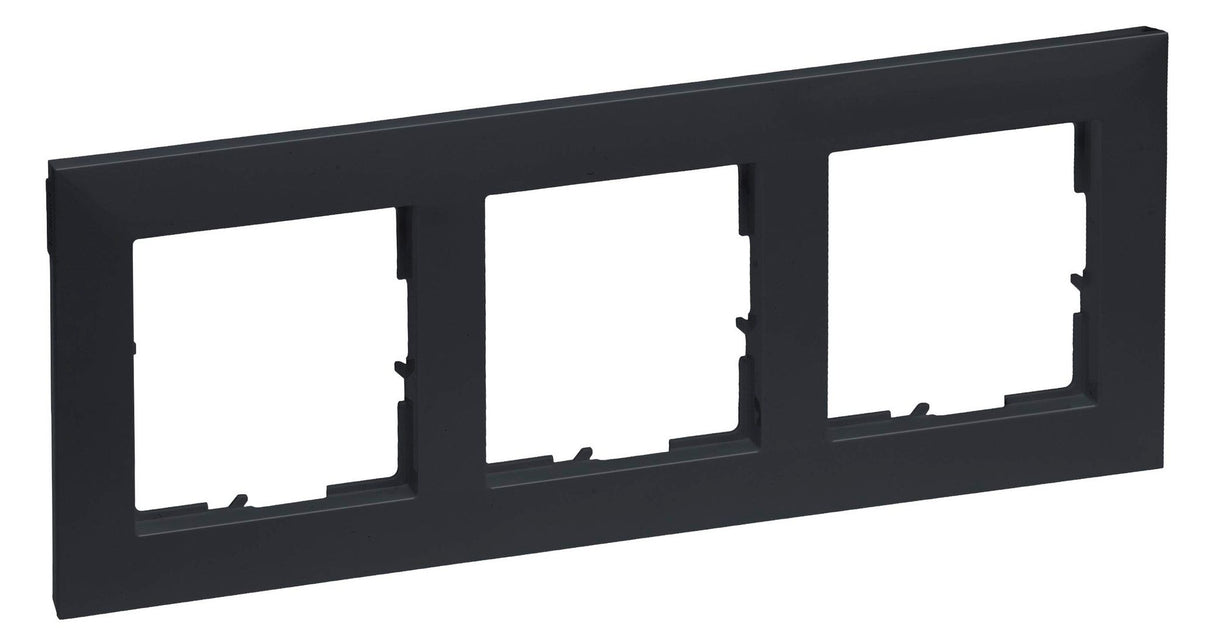 Legrand 765473 SEANO 3-fach Rahmen in der Farbausführung Anthrazit lackiert