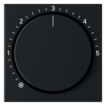 GIRA 2706005 Abdeckung Raumtemperatur- regler System 55 Schwarz matt (lackiert)